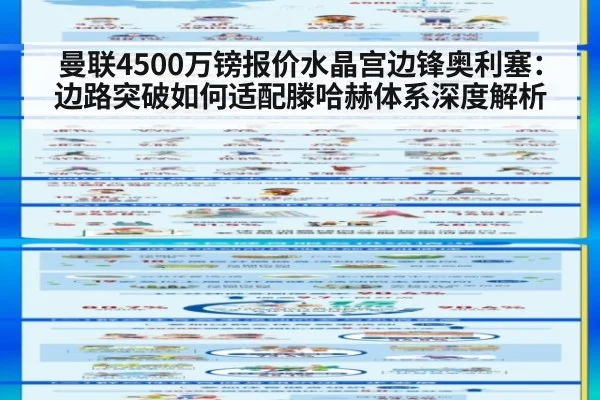 曼联4500万镑报价水晶宫边锋奥利塞：边路突破如何适配滕哈赫体系深度解析